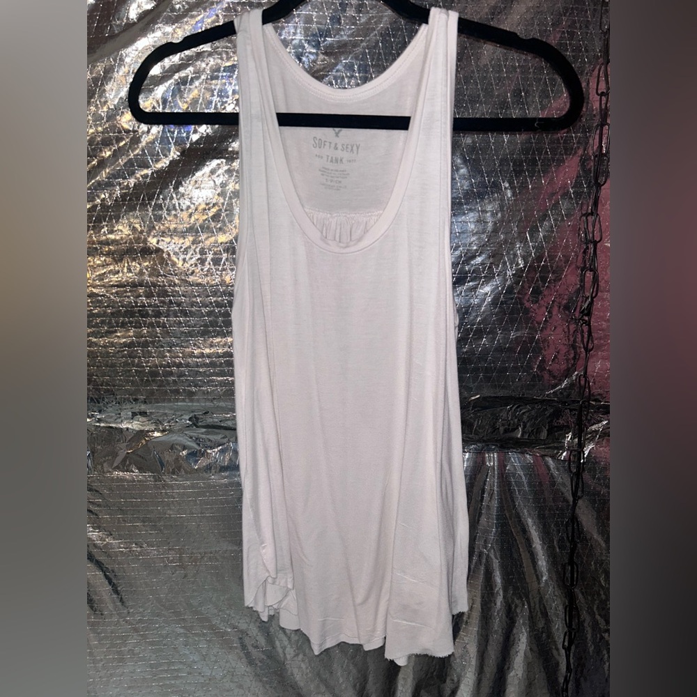 American Eagle Outfitters Soft & Sexy White Tank Top